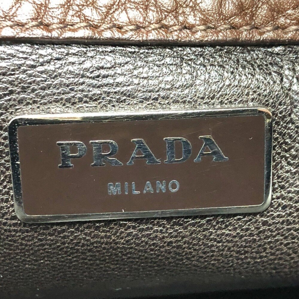PRADA Brown Leather Shoulder Bag - Picture 11 of 11
